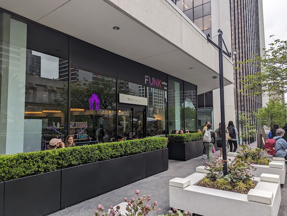 FUNK. Coffee Bar storefront in Vancouver
