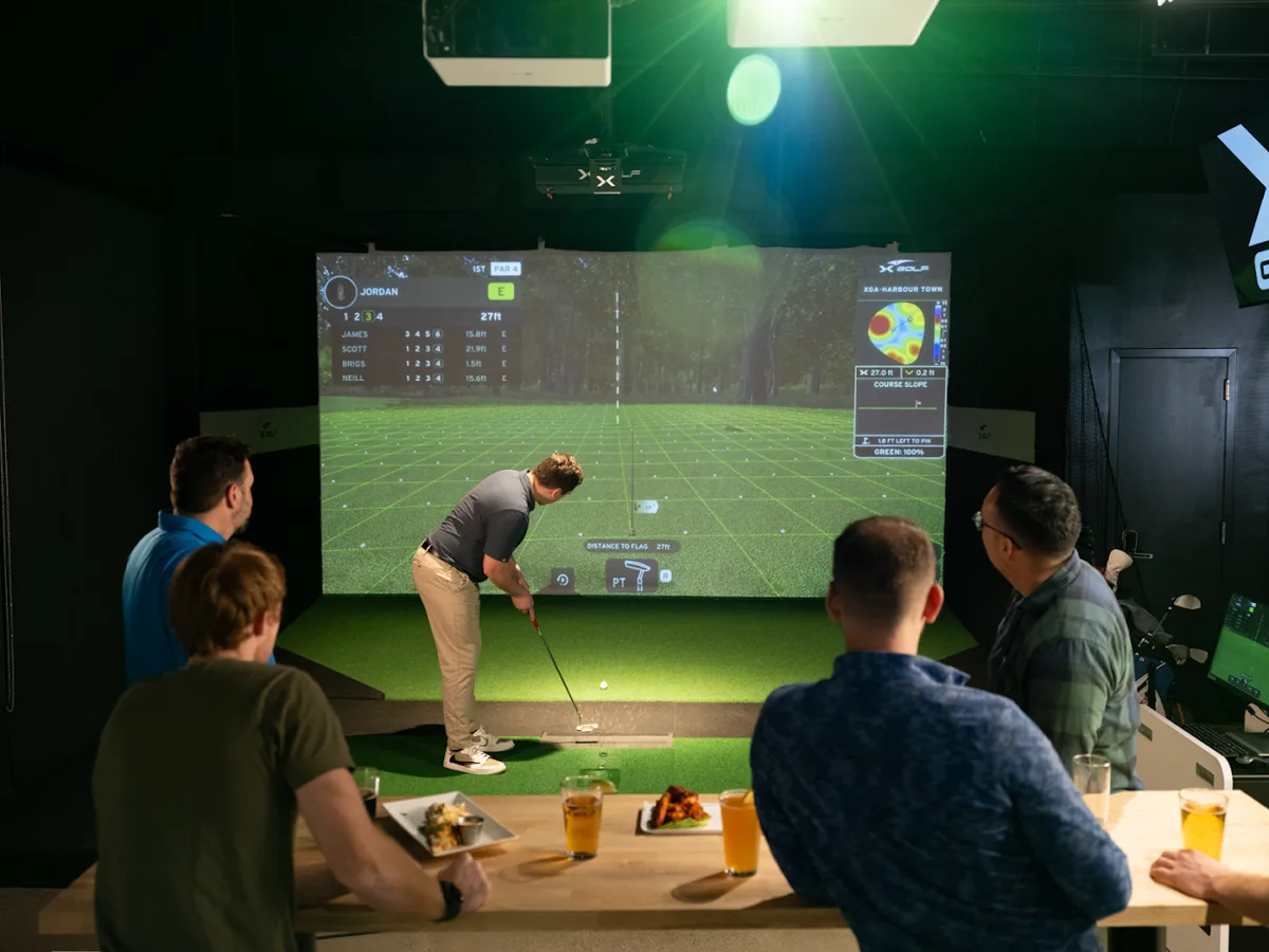 A corporate event at X Golf